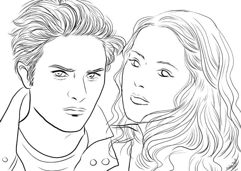 Coloring page famous people twilight