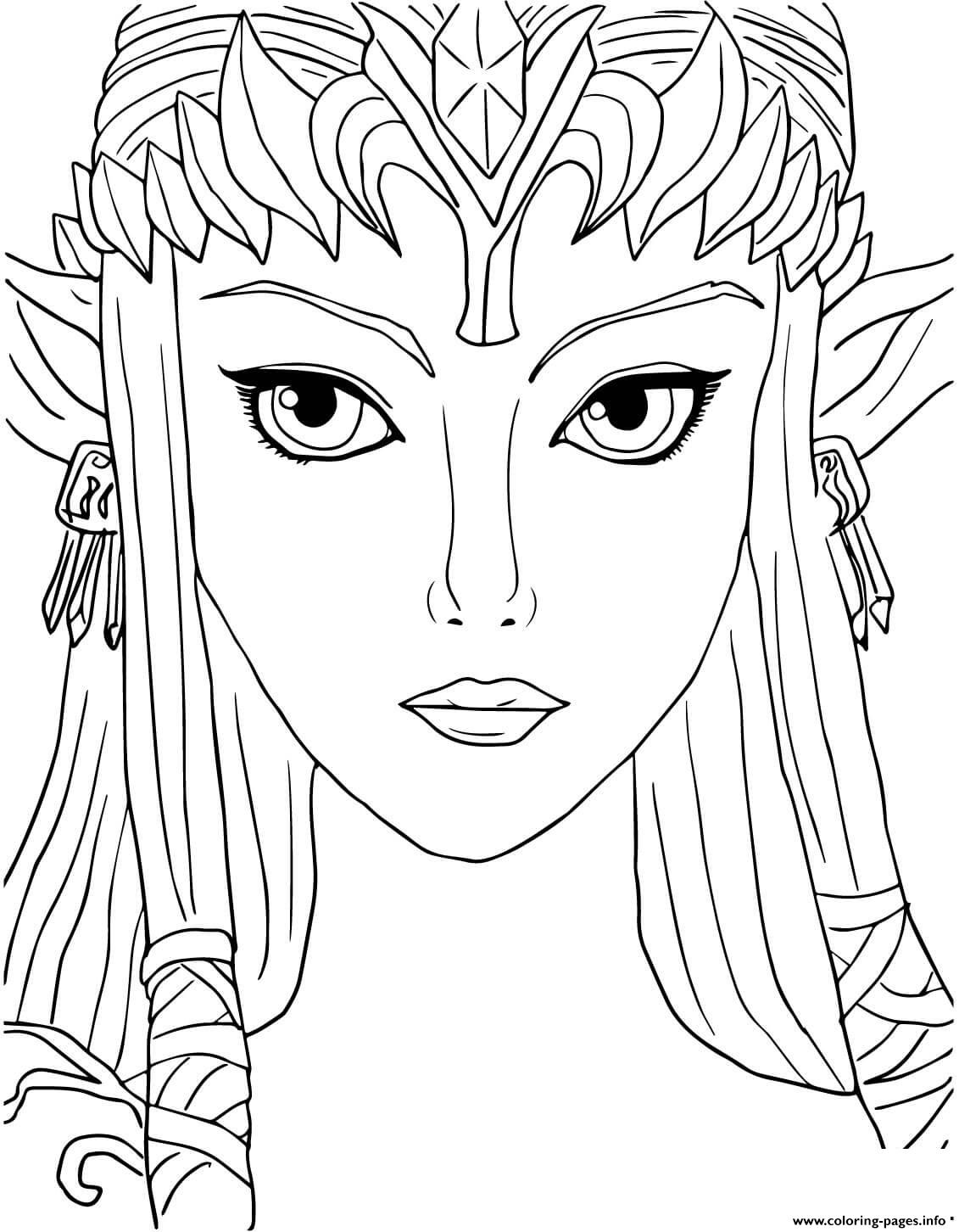 Legend of zelda twilight princess coloring page printable