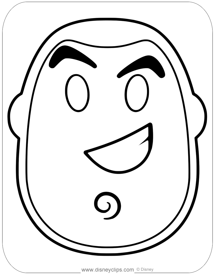 Disney emojis coloring pages