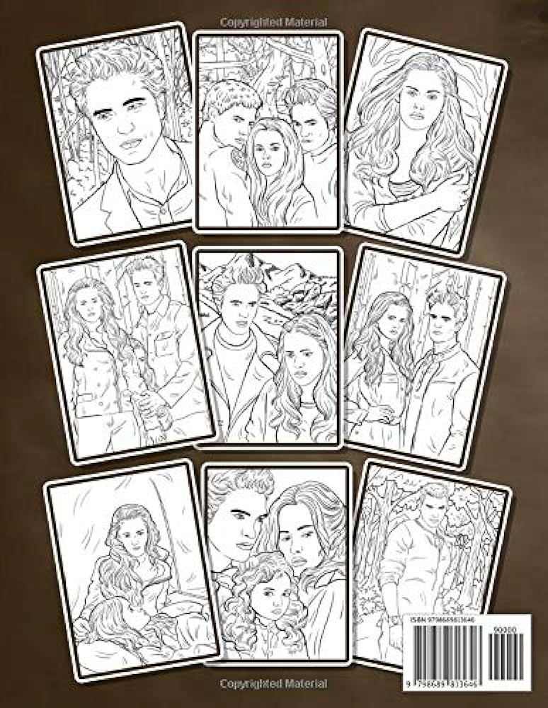 Twilight coloring book coloring books for adults twilight gifted adult colouring pages fun subaru rokuda books