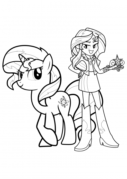 Cute equestria girl coloring pages pdf to print