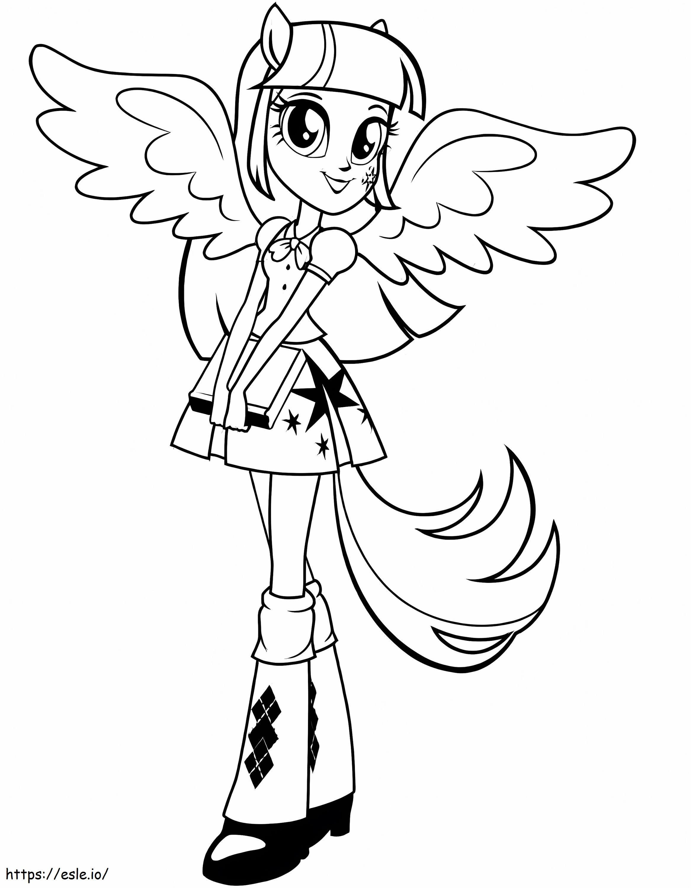 Equestria girls coloring page