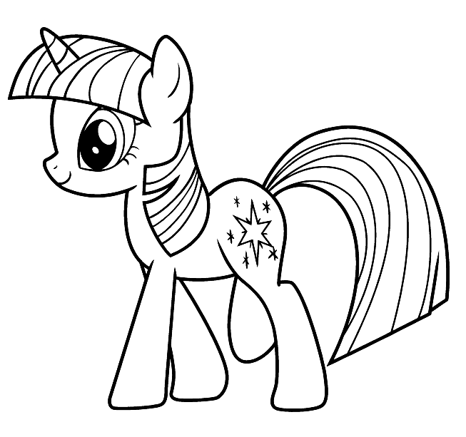 Twilight sparkle coloring pages printable for free download