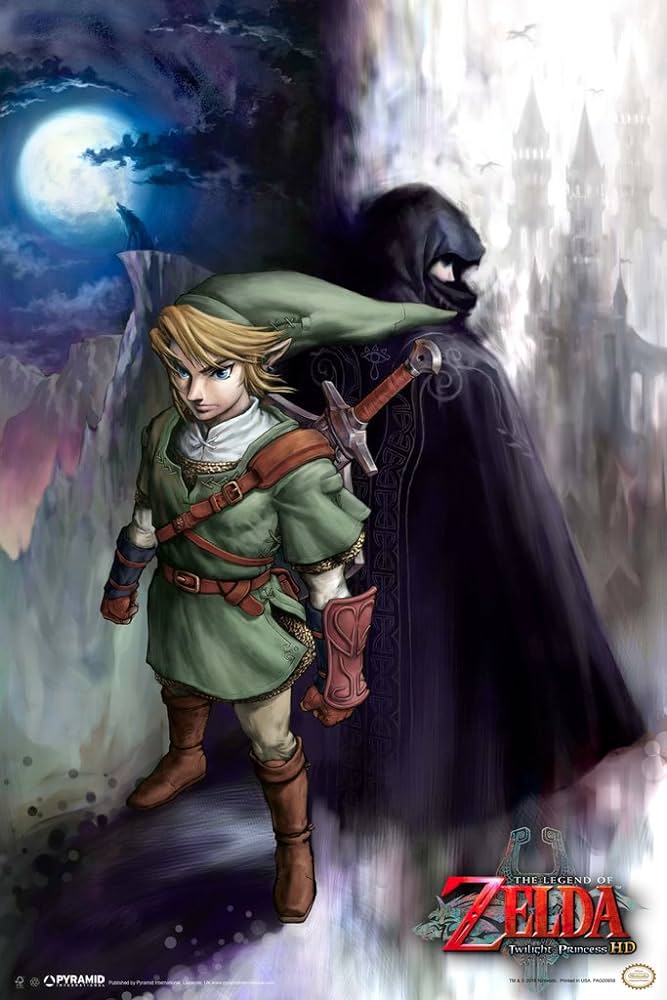 The legend of zelda twilight princess link video game gaming cool wall decor art print poster x home