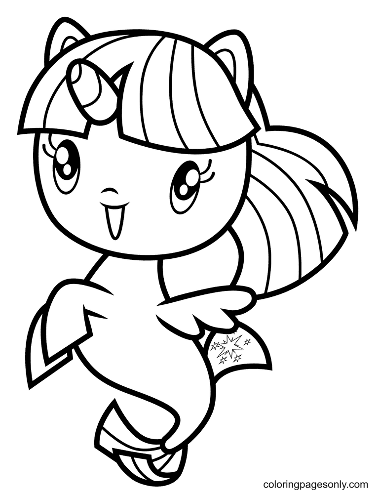 Twilight sparkle coloring pages printable for free download