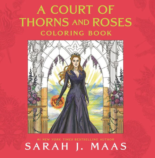 A court of thorns and roses coloring book by sarah j maas paperback barnes noble