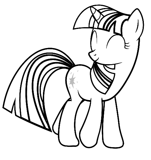 Twilight sparkle coloring pages printable for free download