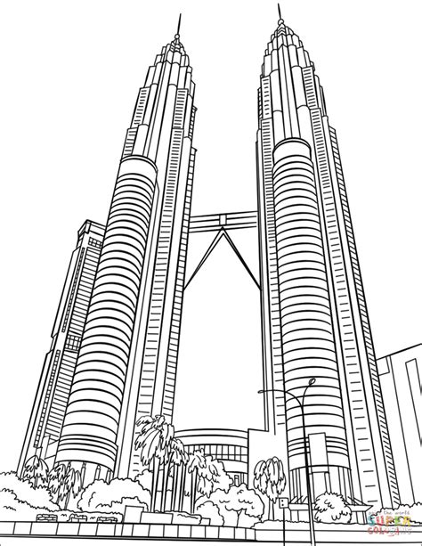 Petronas twin towers louring pages