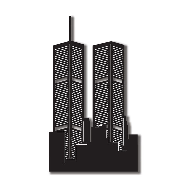 Scrapbook customs twin towers wtc laser