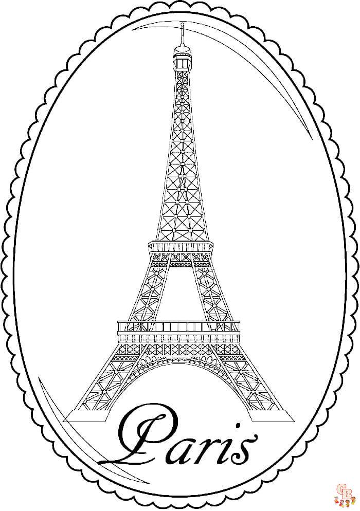 Discover the best eiffel tower coloring pages for free on