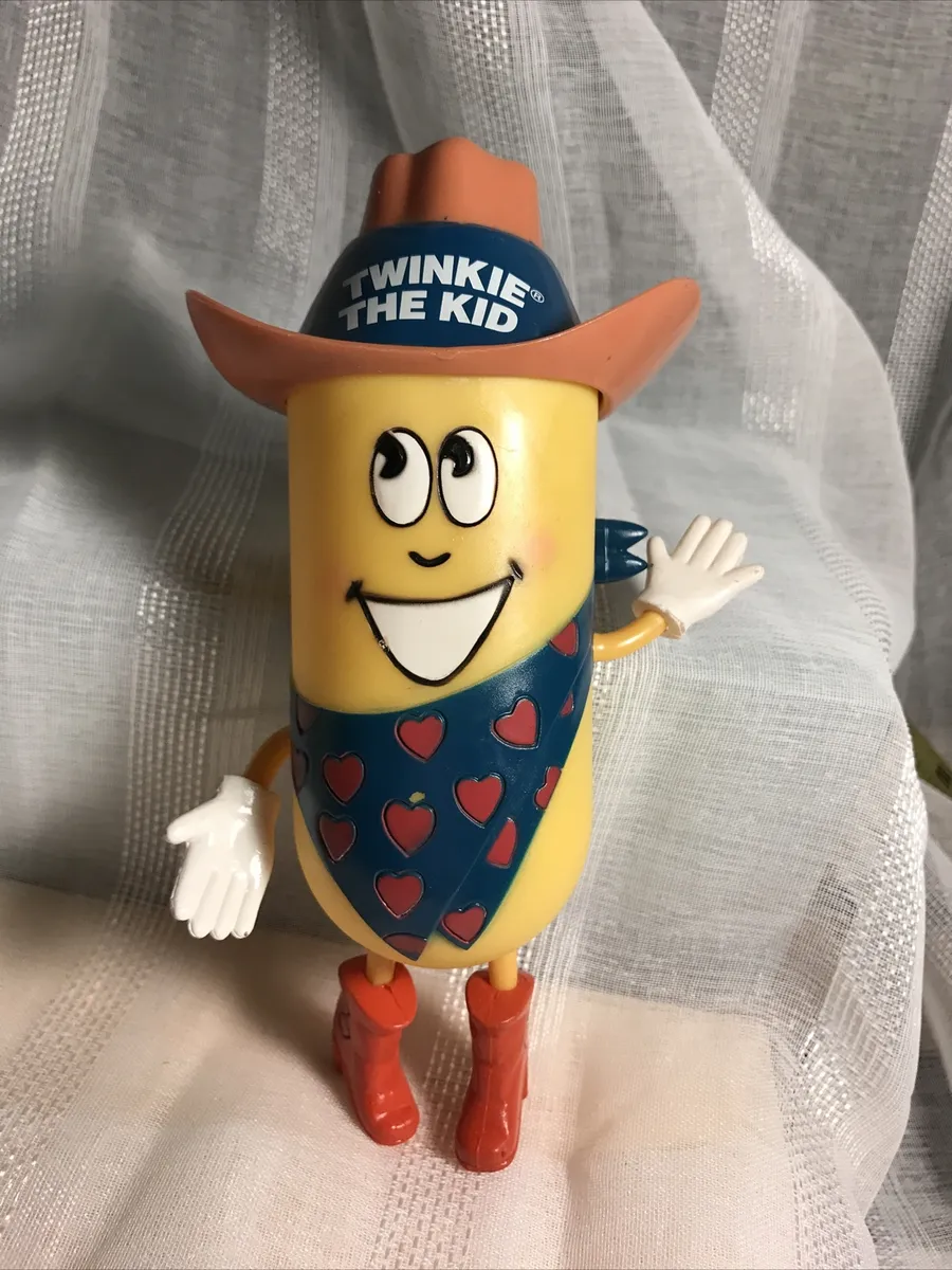 Vintage hostess twinkie the kid cupcake container twinkie cowboy euc