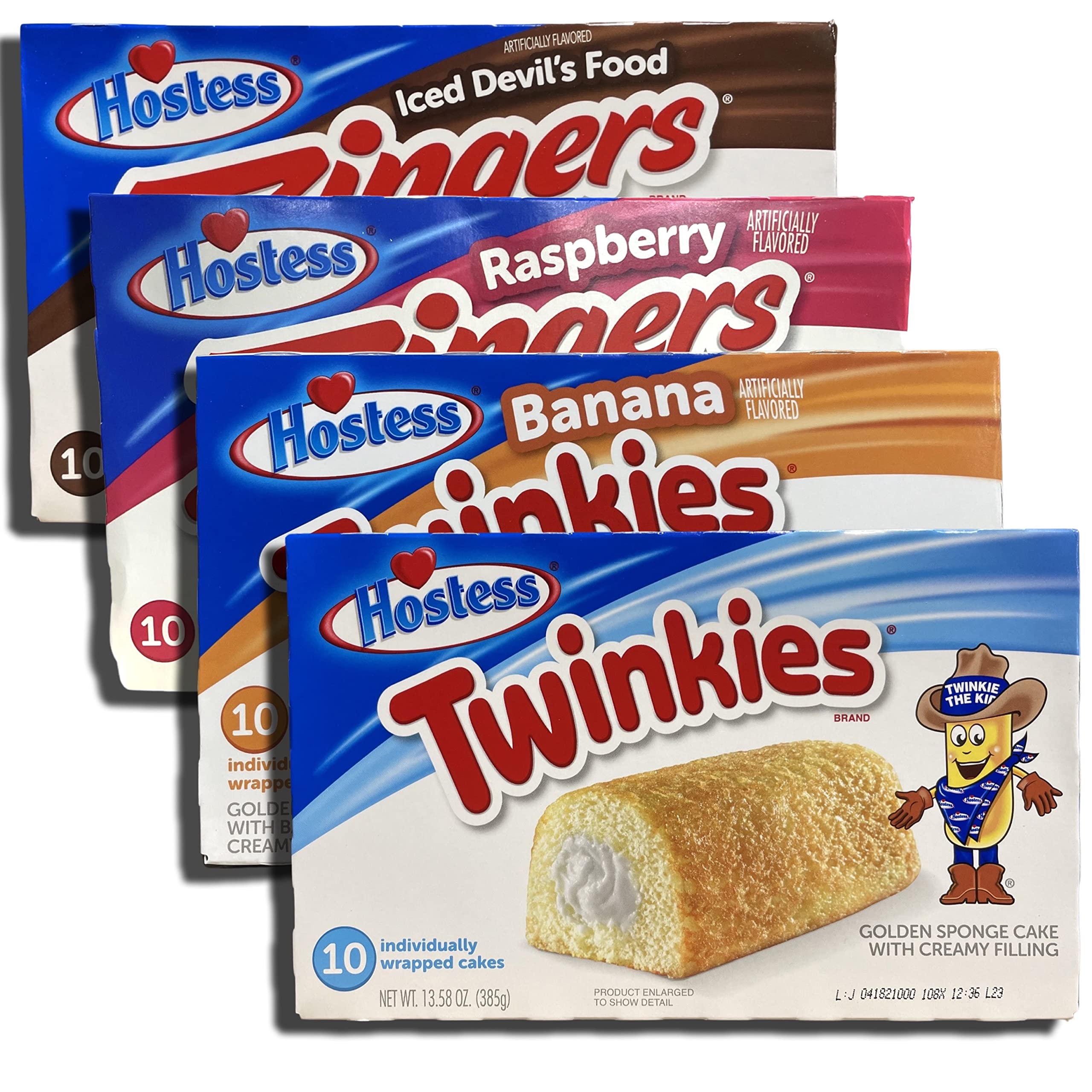 Ultimate twinkie variety pack with zingers four flavors original chocolate zingers banana berry zingers