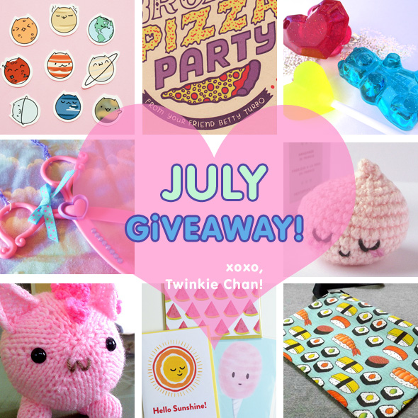 July sponsor giveaway â twinkie chan