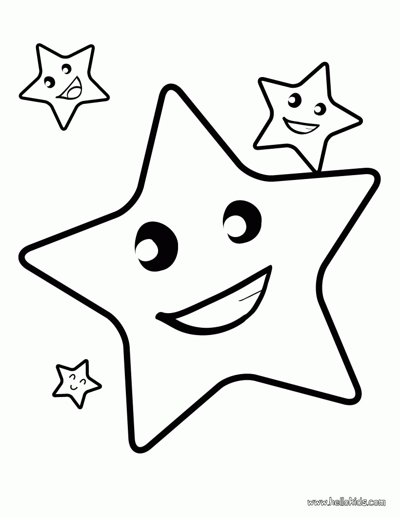 Twinkle twinkle little star to color