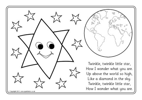 Twinkle twinkle little star louring sheets sb