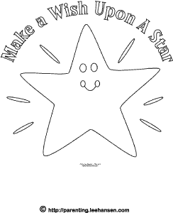 Twinkle star coloring page make a christmas wish colouring sheet