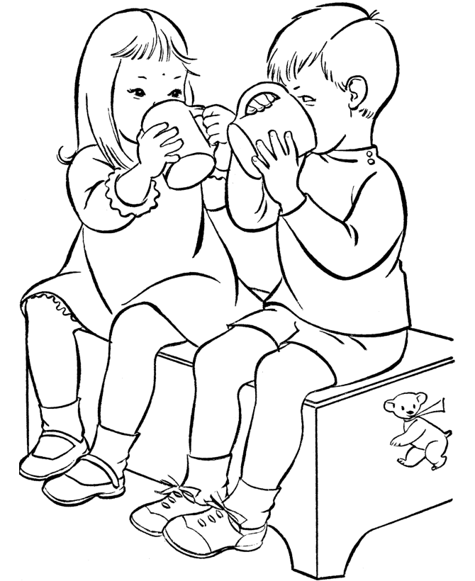 Best friends coloring pages