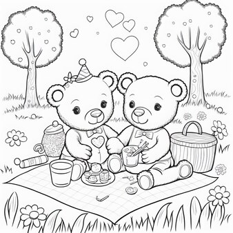 Page kawaii pear coloring book pictures