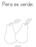 Two pears coloring page