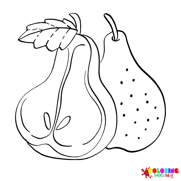 Pears coloring pages