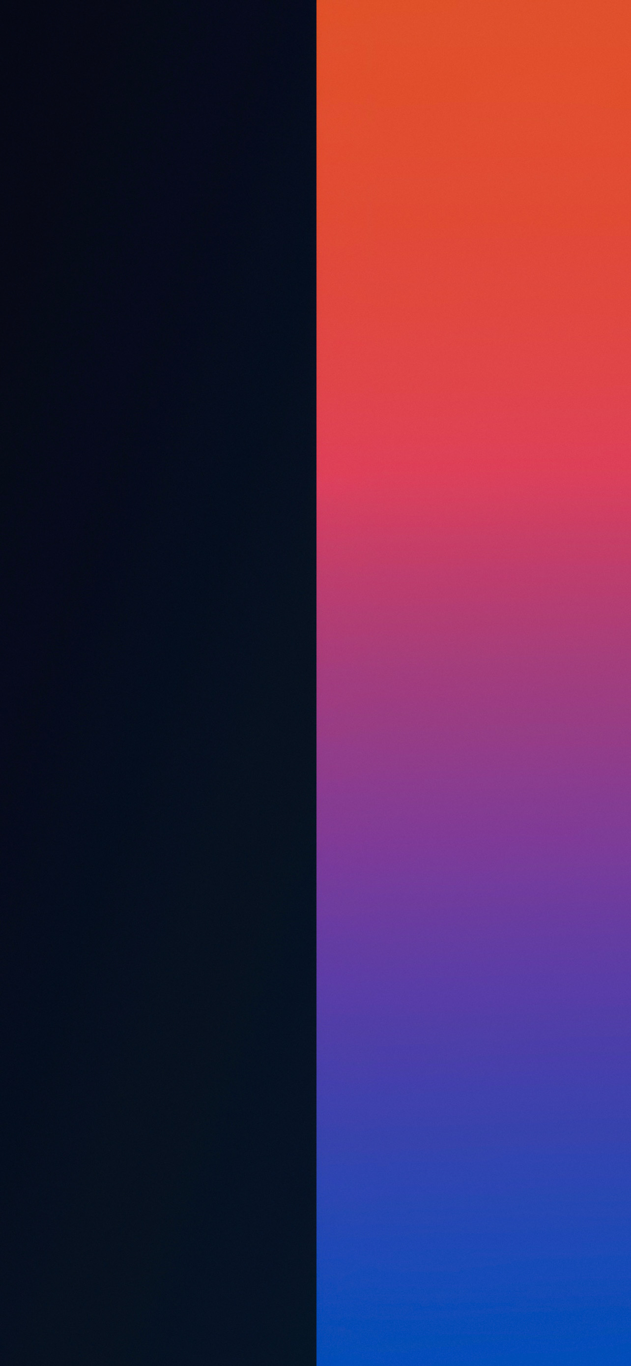 Duo iphone wallpapers with split colors