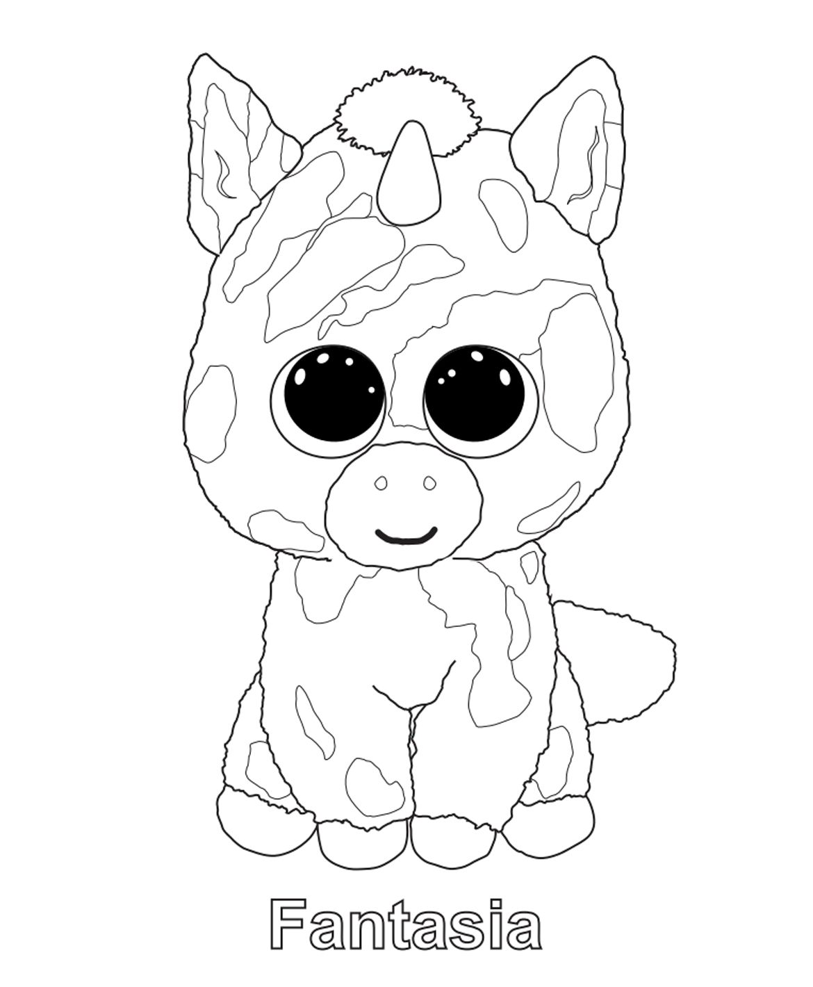 Ty art gallery baby coloring pages beanie boo beanie boo birthdays