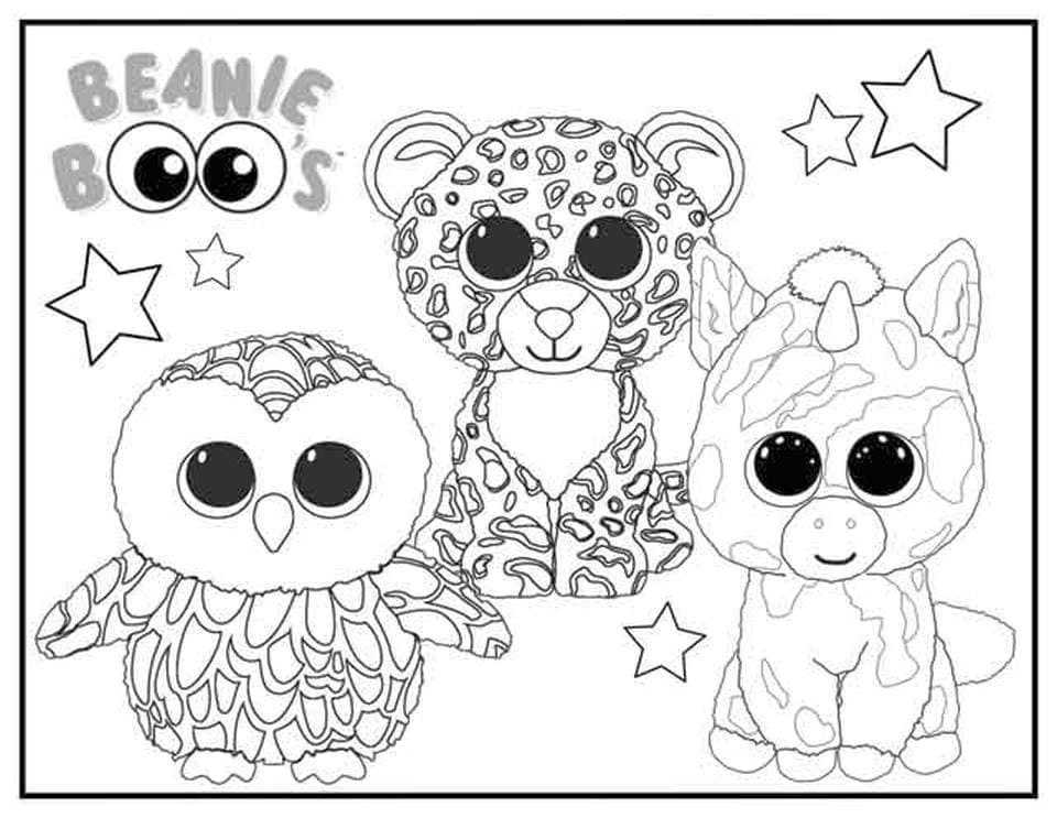 Beanie boos coloring pages images free printable