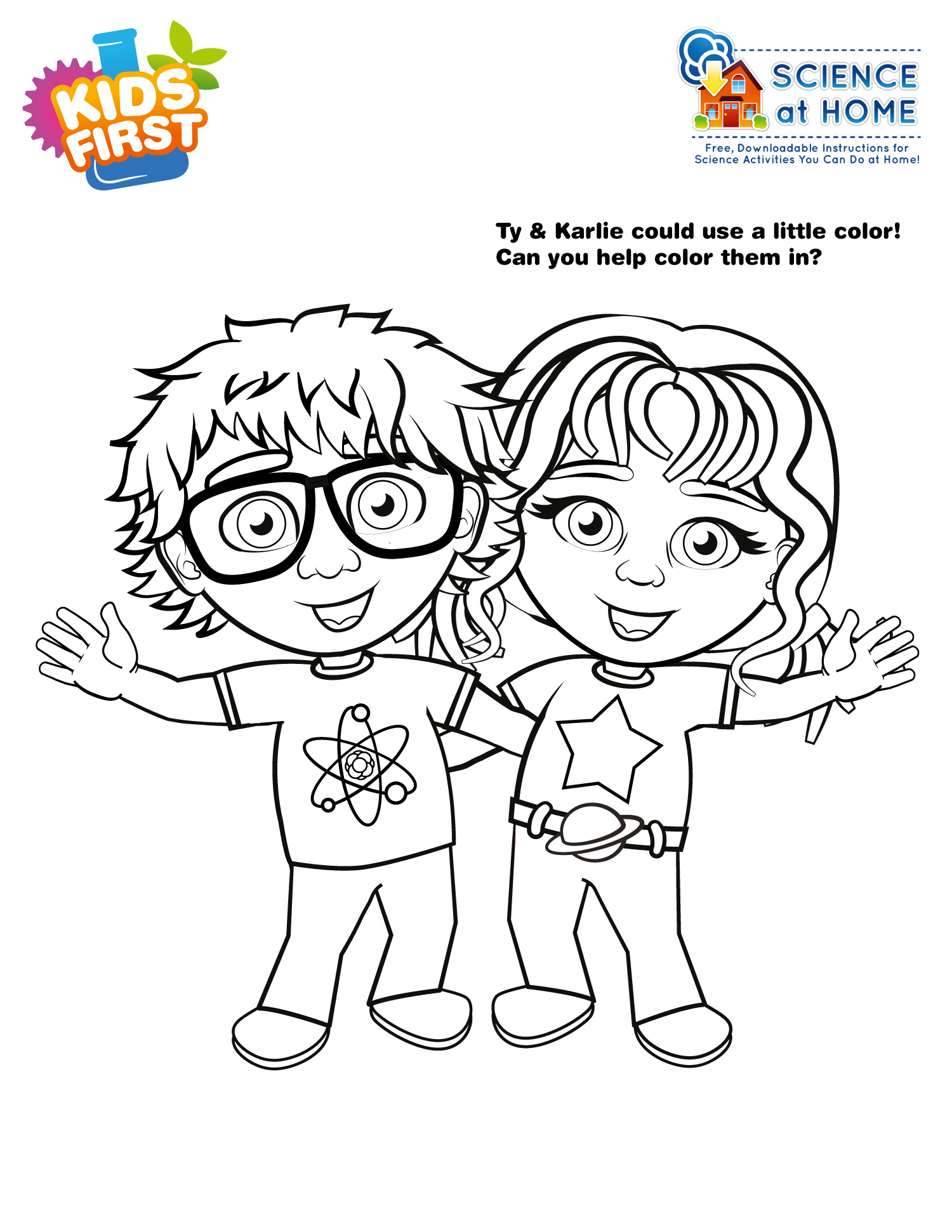 Kids first ty karlie coloring page activity