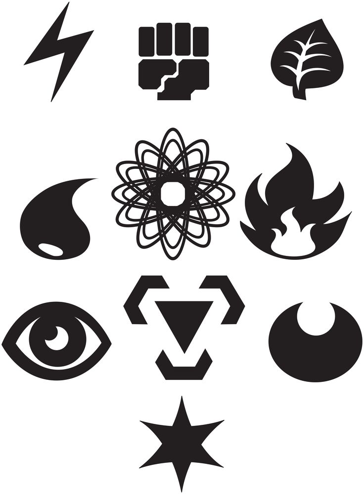 Energy symbols coloring pages pokemon