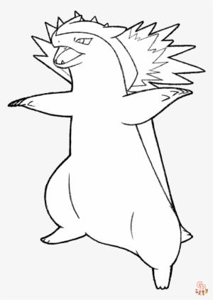 Typhlosion coloring pages printable free easy options for kids