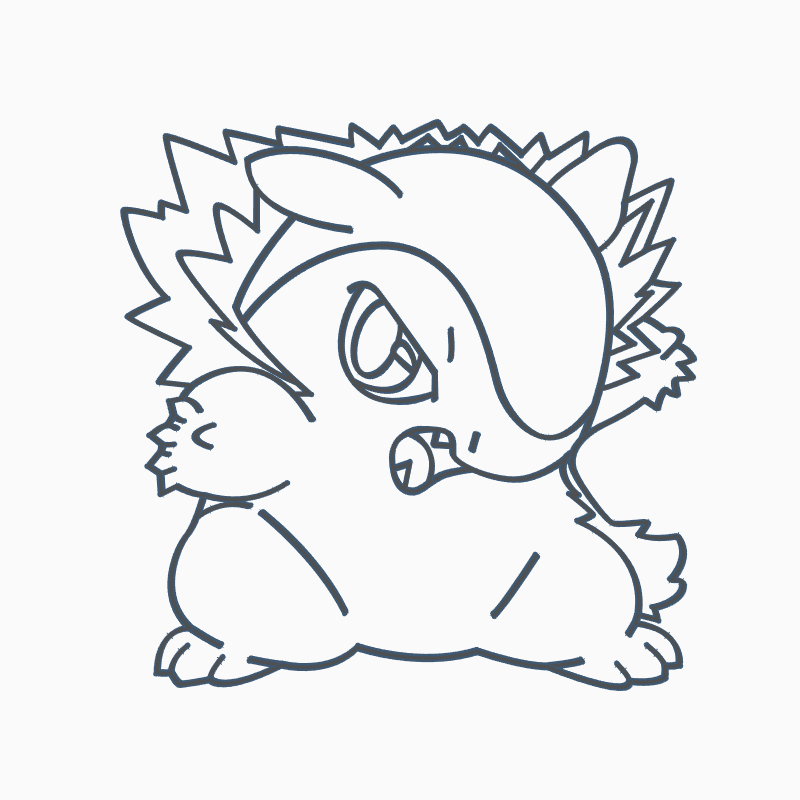 Stl file typhlosion cookie cutter pokemon anime chibi ðªãmodel to download and d printãcults