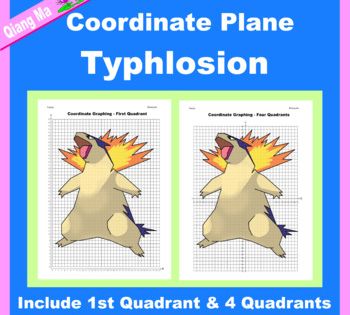 Pokemon coordinate plane graphing picture typhlosion coordinate plane graphing graphing coordinate plane