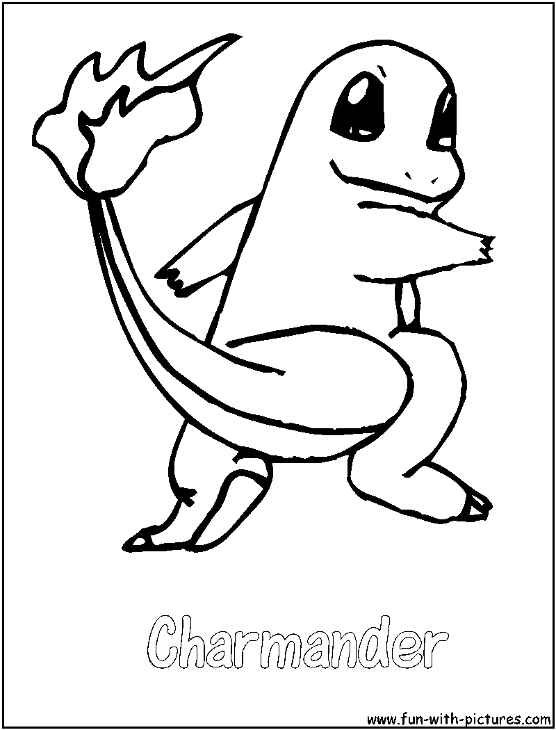 Charmander coloring page