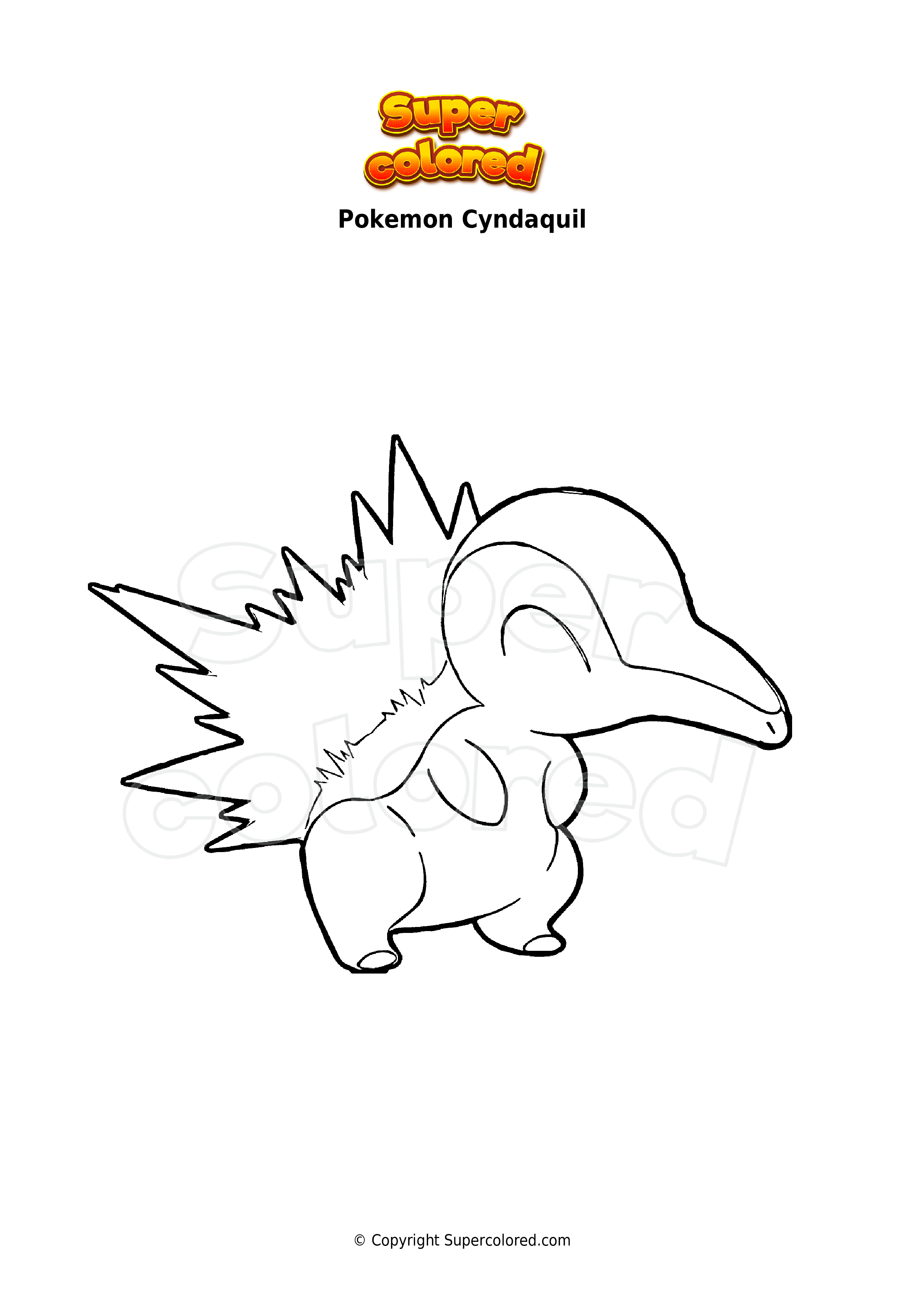 Coloring page pokemon flaaffy