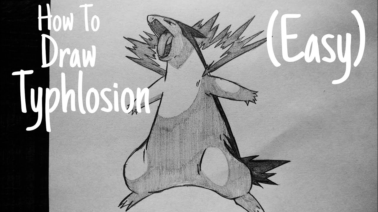 How to draw pokemon typhlosion