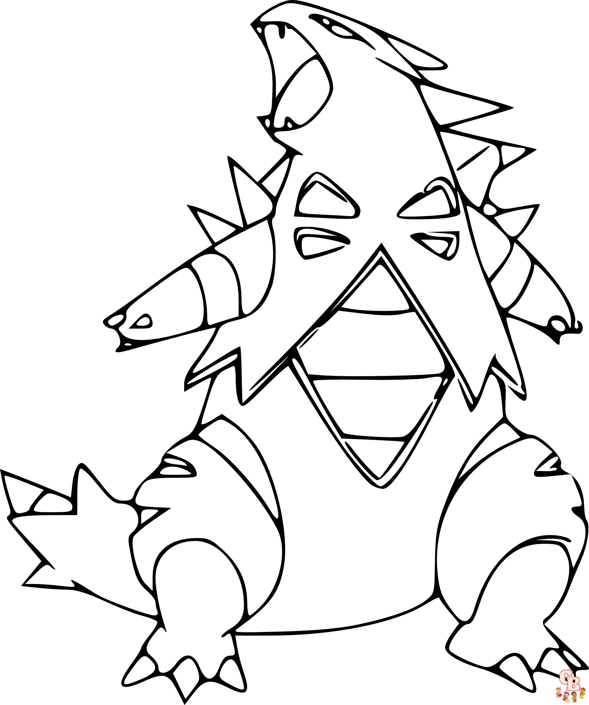 Áááááá áá ááááááááá tyranitar coloring pages