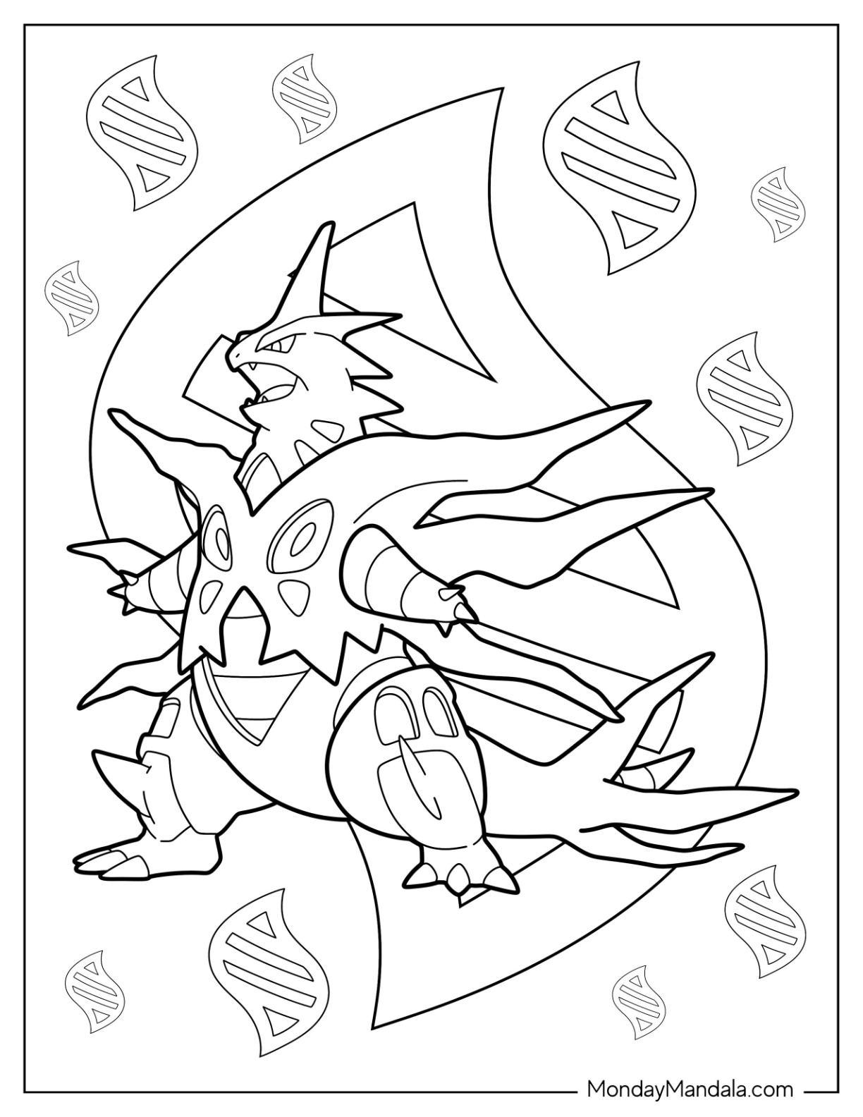 Mega pokemon coloring pages free pdf printables