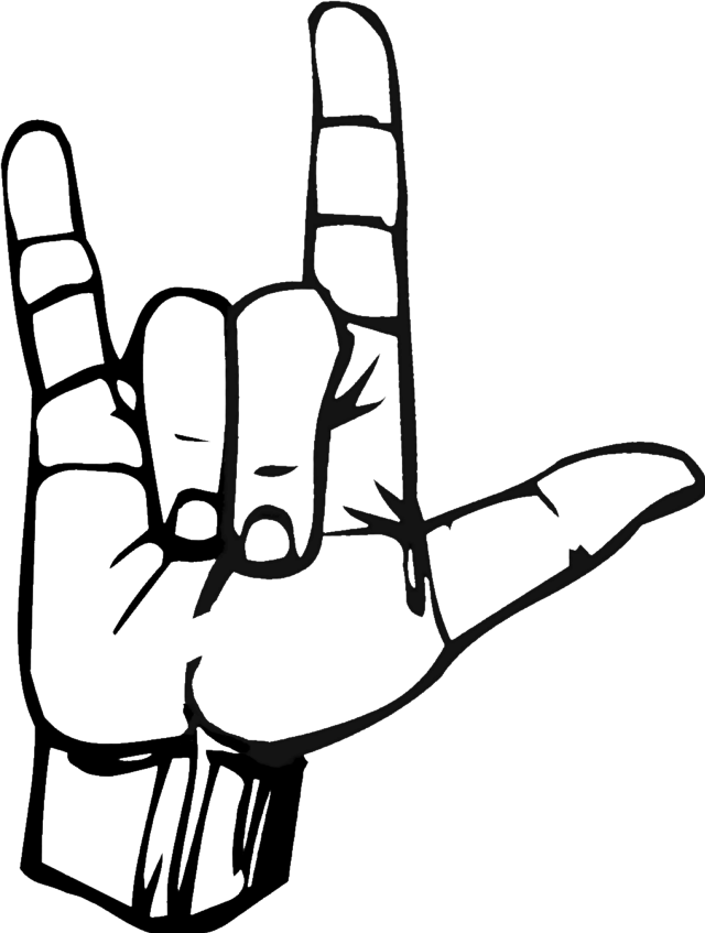 American sign language coloring pages