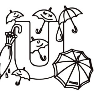 Letter u coloring pages printable for free download