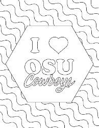 Student coloring pages student oklahoma state university