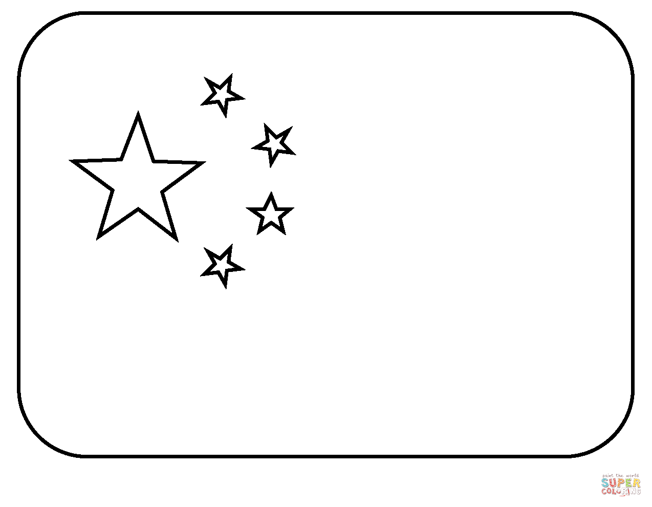 Flag of china emoji coloring page free printable coloring pages