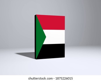 D illustration flag uae on book stock illustration