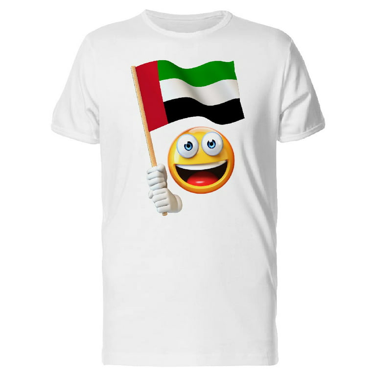 Emoji united arab emirates flag tee mens