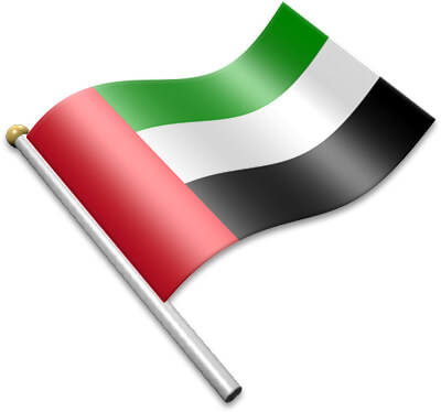 Flag icons of united arab emirates d flags