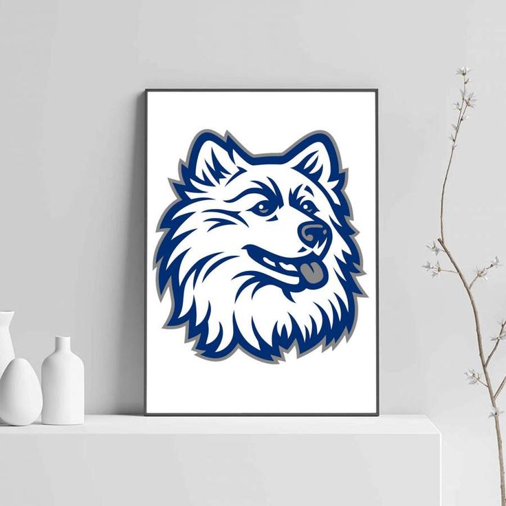 Uconn logo poster in art poster design poster poster art