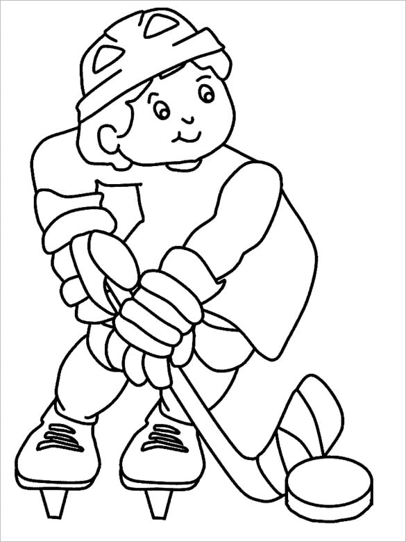 Hockey coloring pages