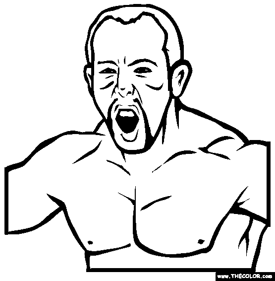 Faous a ixed artial arts fighter coloring pages