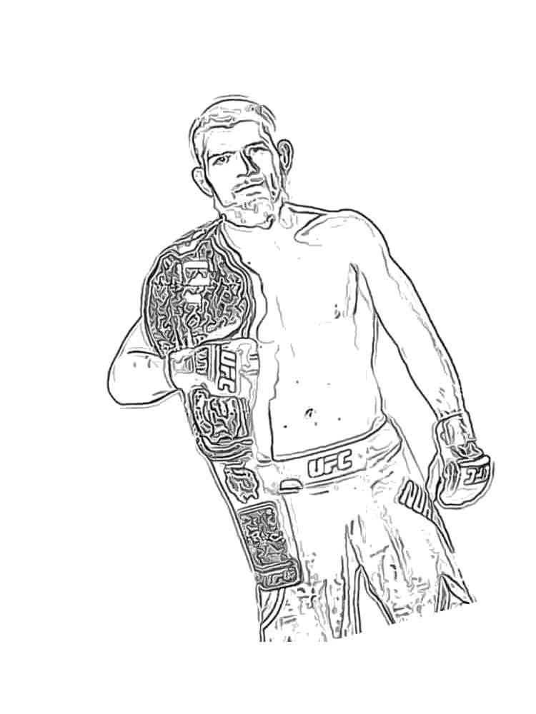 Khabib nurmagomedov coloring pages