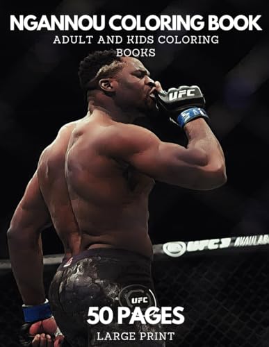 Francis ngannou mma coloring book for adults and kids mma colouring book