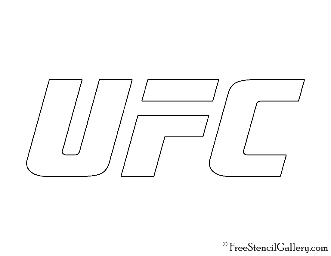 Ufc logo stencil free stencil gallery